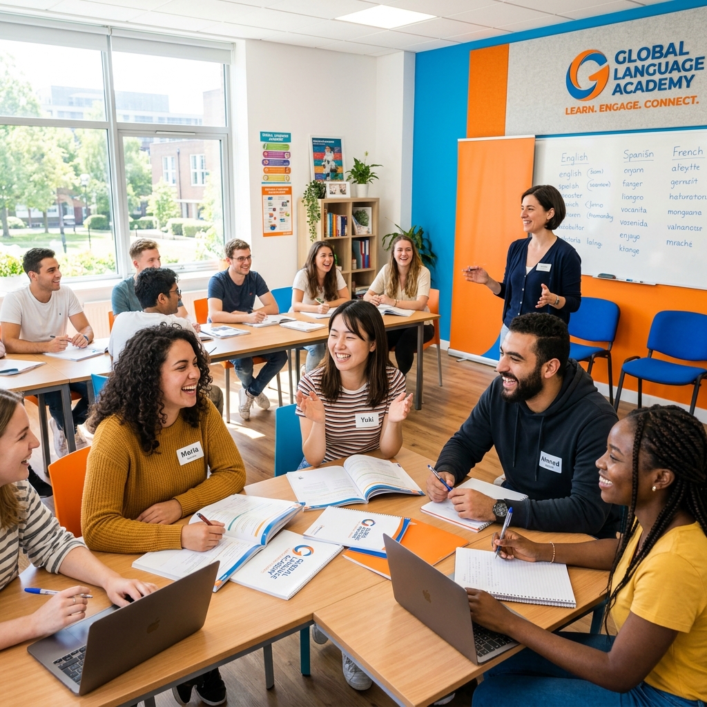 Alumnos aprendiendo en clase