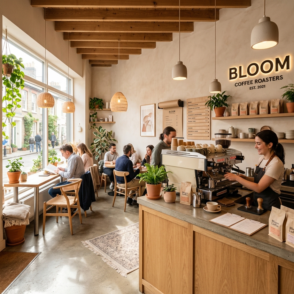 Café de especialidad vertiéndose